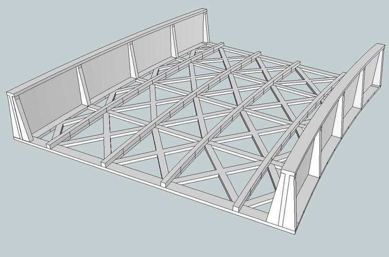 HO Scale Curved Bridge 29.5 and 32 in. Radii