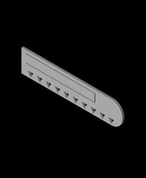 Bookmarker and ruler.stl
