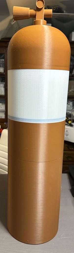 Life Sized Scuba Tank (Aluminum 80 style)