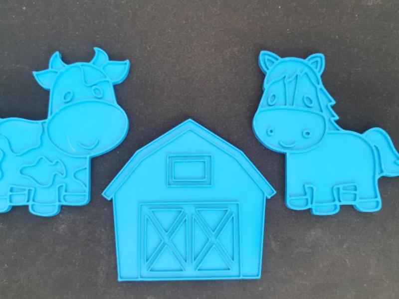 cow horse cutter animal house