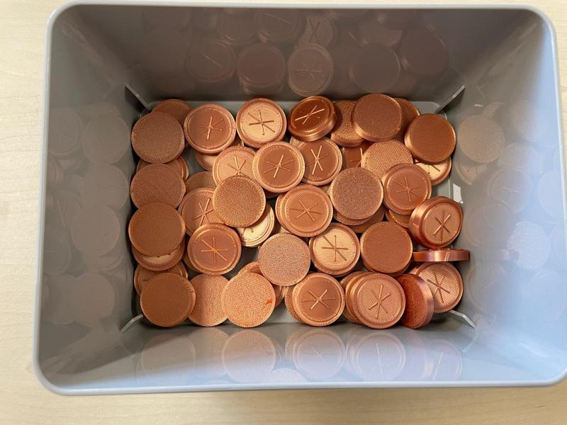 Worldbuilders Board Game - Bronze Coins