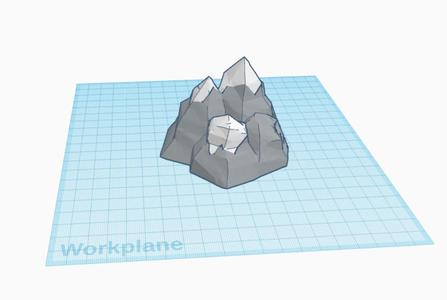 Mountain with snow 