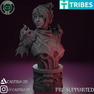 Cleric of Shar  - tabletop bust