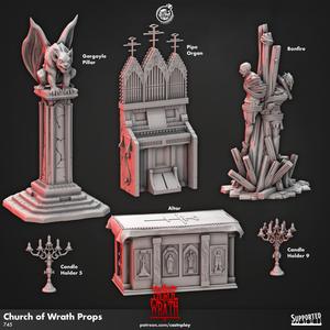 Church of Wrath Props (Pre-Supported) | Cast n Play