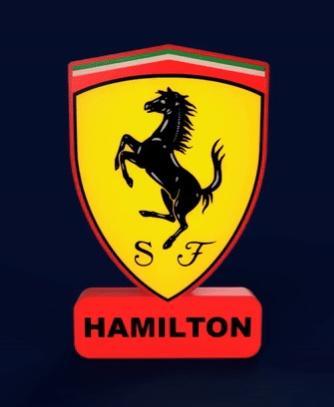 Scuderia Ferrari HP Sign - LED Strip Compatible
