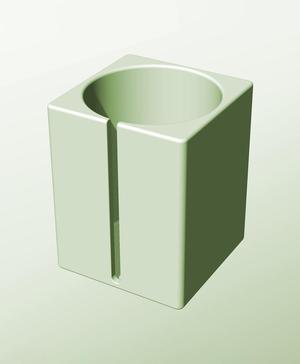 CS128-180-S Modular slotted component container modern decor