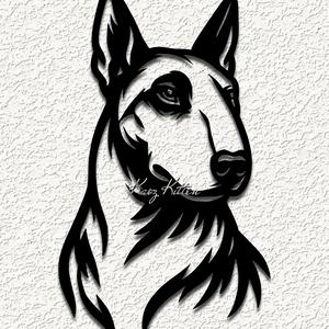 bull terrier puppy dog wall art home decor