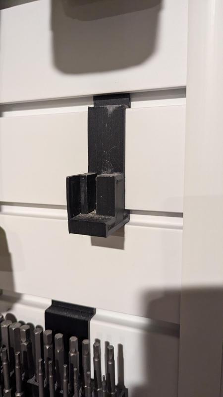 Power Tool & Battery Slatwall Mount Holder for Ryobi USB