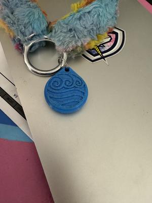 Water Tribe (ATLA) Dog tag with airtag holder