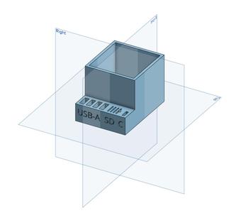 Pen Holder with slots for Usb Flash Drives and SD Cards