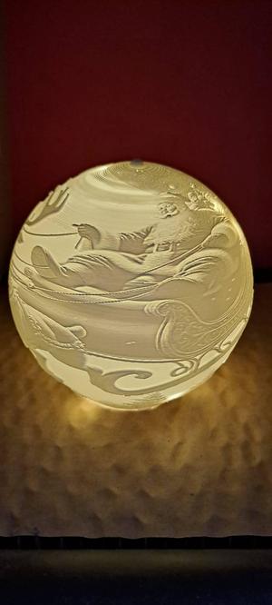 Christmas litophane ball
