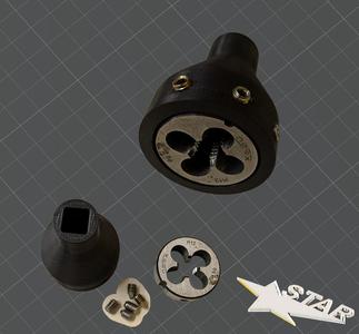 Thread cutting die holder Ø38mm (M12) / Gewindeschneideisenhalter