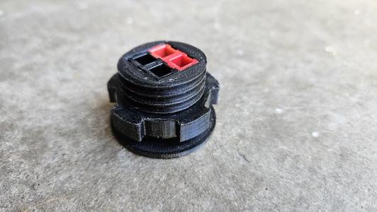 Anderson Powerpole Panel Mount x2 with Thread