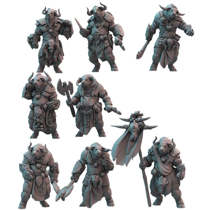 Bull Ogre Squad (pre-supported)