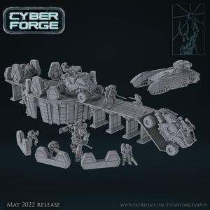 Cyber Forge Red vs Blue Terrain
