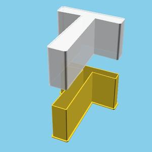LATIN CAPITAL LETTER T, nestable box (v1)