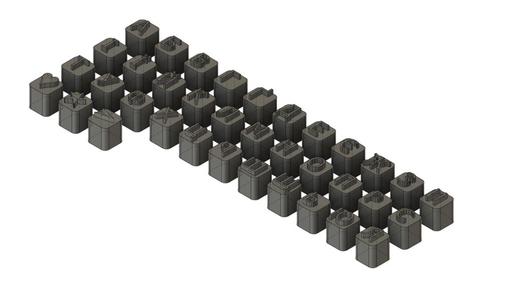 Ukrainian alphabet stamp set / Набір штампів Українська абетка