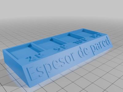Muestrario Espesor de pared