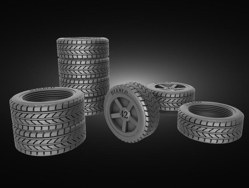 Tyre stacks (Version 2). More than just a pen holder