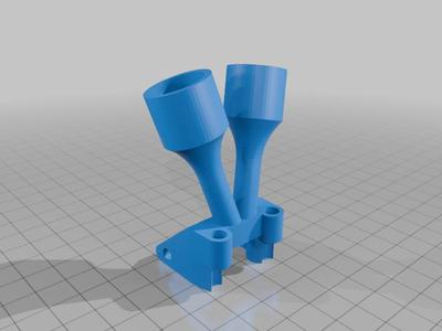 Impulse rc Apex 5 clone bumper +   supportodoppia antenna walksnail 