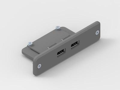 Dual USB QC3.0 QC2.0  6-32V MH-KC24-2 mount panel