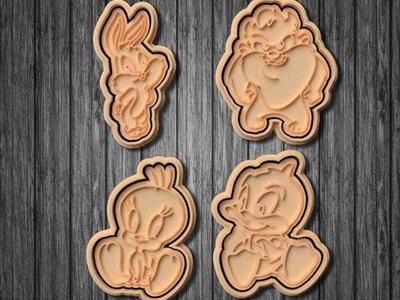 Baby looney tunes cookie cutter set of 8