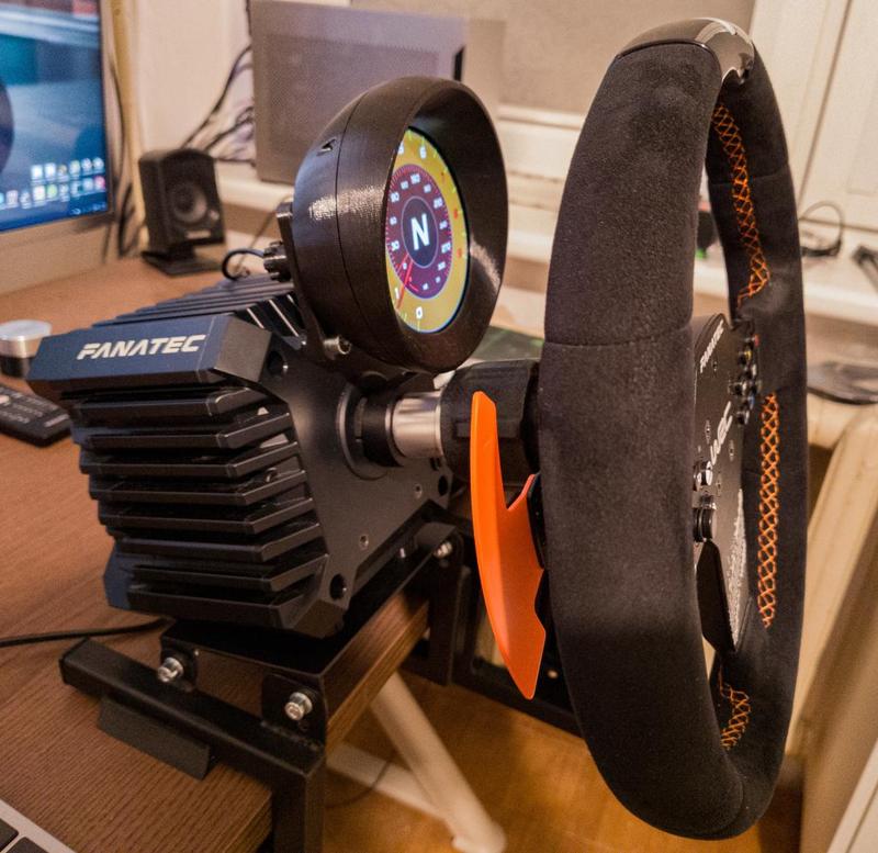 VoCore 3,4 inch round screen simracing dash