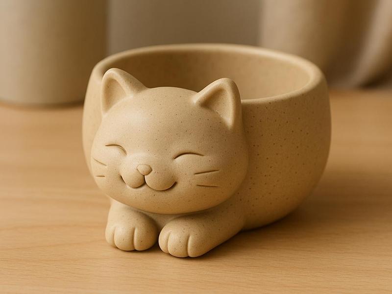 Cute Sleeping Cat Bowl