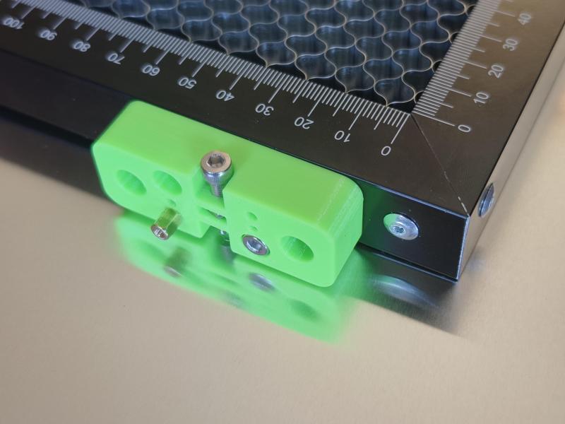 laser honeycomb bed leveling bracket creality falcon pro