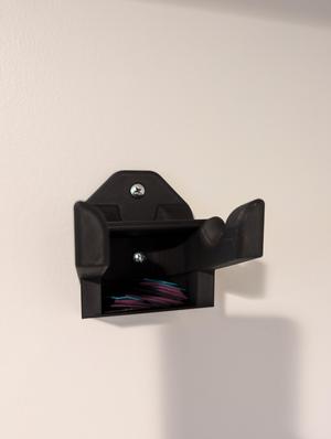 Guitar Wall Hangar w/ Pick Storage