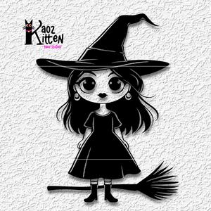 Cute witch wall art witchy halloween decor