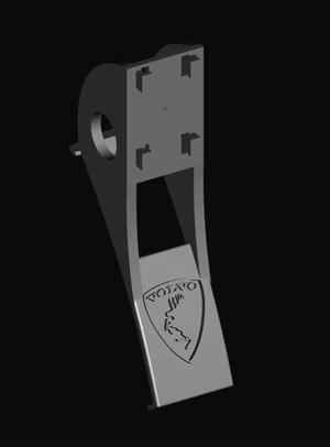 Volvo C30 center dashboard screen mount