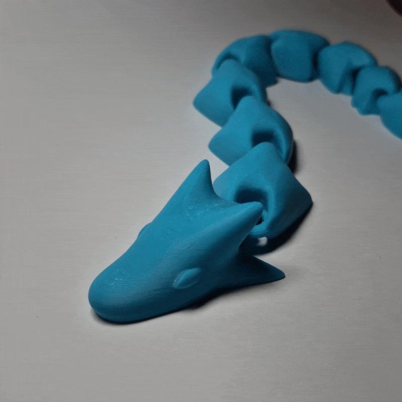 LONG Water Dragon! Articulated Print in Place!