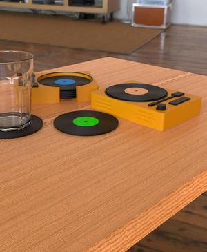 Vinyl Player - Coasters