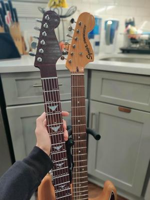 Printable Guitar Fretboard - Fender 50s Strat Headstock