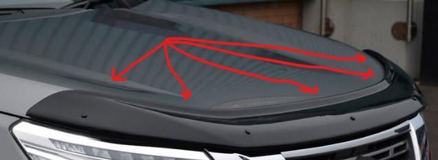 Supports for Hood Wind Deflector Protector for Nissan Navara NP300 (2015+)