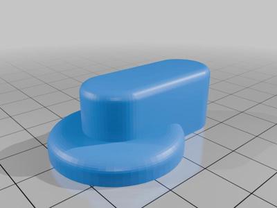 WC Tür Verschluss für 8 mm Vierkant - Bathroom door lock for 8 mm square