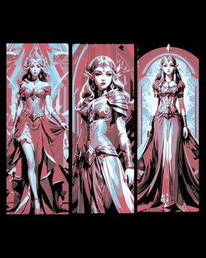 Fan Art of Princess Zelda from the games named after Her - 3 Bookmarks