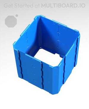2x2x2 - Full Multipoint Rail - Universal Click-In Multibin Shell Extension