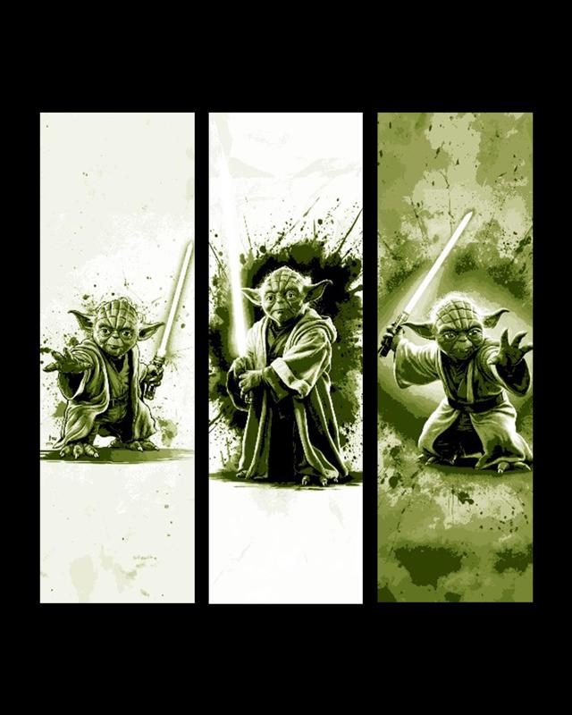 Star Wars Fan Art - Jedi Master Yoda -  Set of Bookmarks