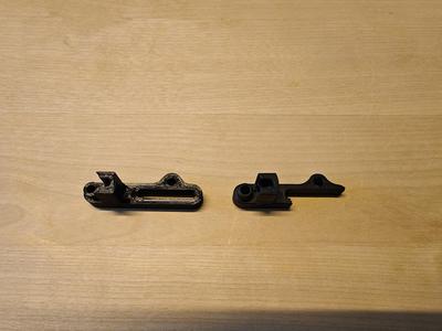Volkswagen Golf rear camera lever mechanism