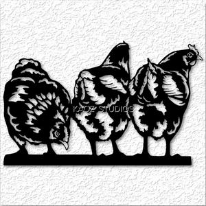 Chicken wall art hen wall decor farmhouse decoration