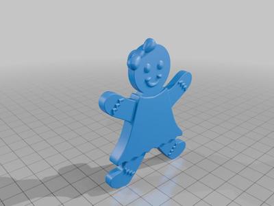 Hangable Gingerbread Girl Ornament