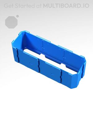 3x1x1 - Full Multipoint Rail - Universal Click-In Multibin Shell Extension