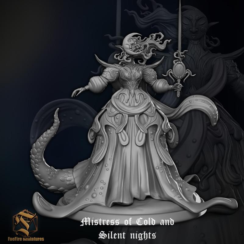 Arch Fey - Mistress of Cold and Silent nights- 28mm base