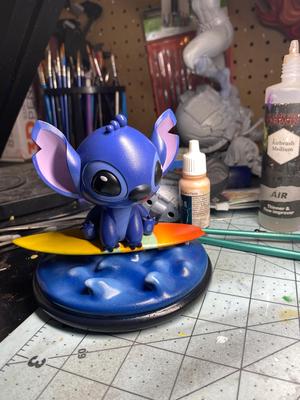 Stitch surfboard and base