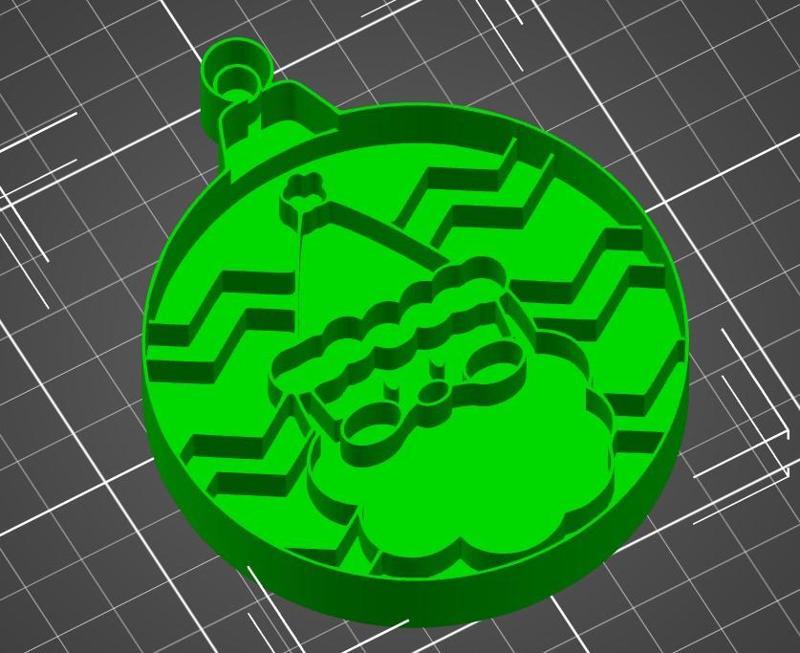 Santa Ornament Cookie Cutter