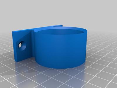 Acople rosca manguera de pileta a caño de PVC liso con grampas.