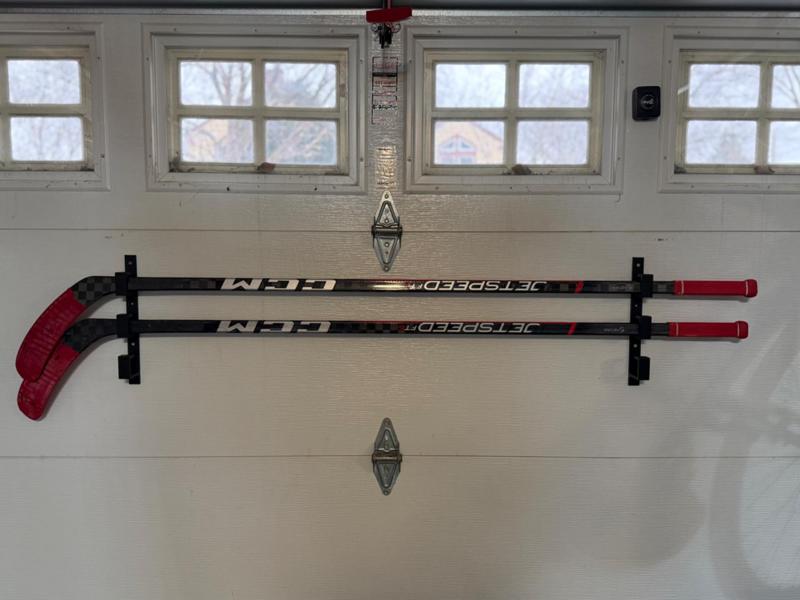 Hockey Stick Garage Door/Wall Holder