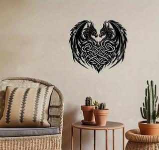 Celtic Dragon Heart Wall Art
